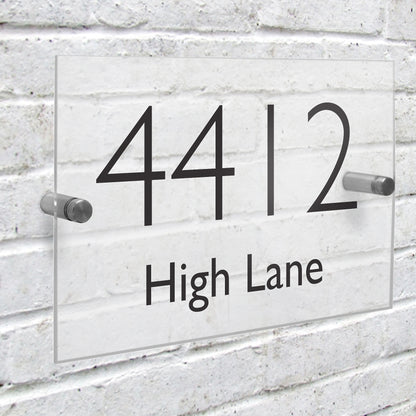Personalised Modern Acrylic House Sign - MK&JD Gifts