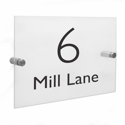 Personalised Modern Acrylic House Sign - MK&JD Gifts