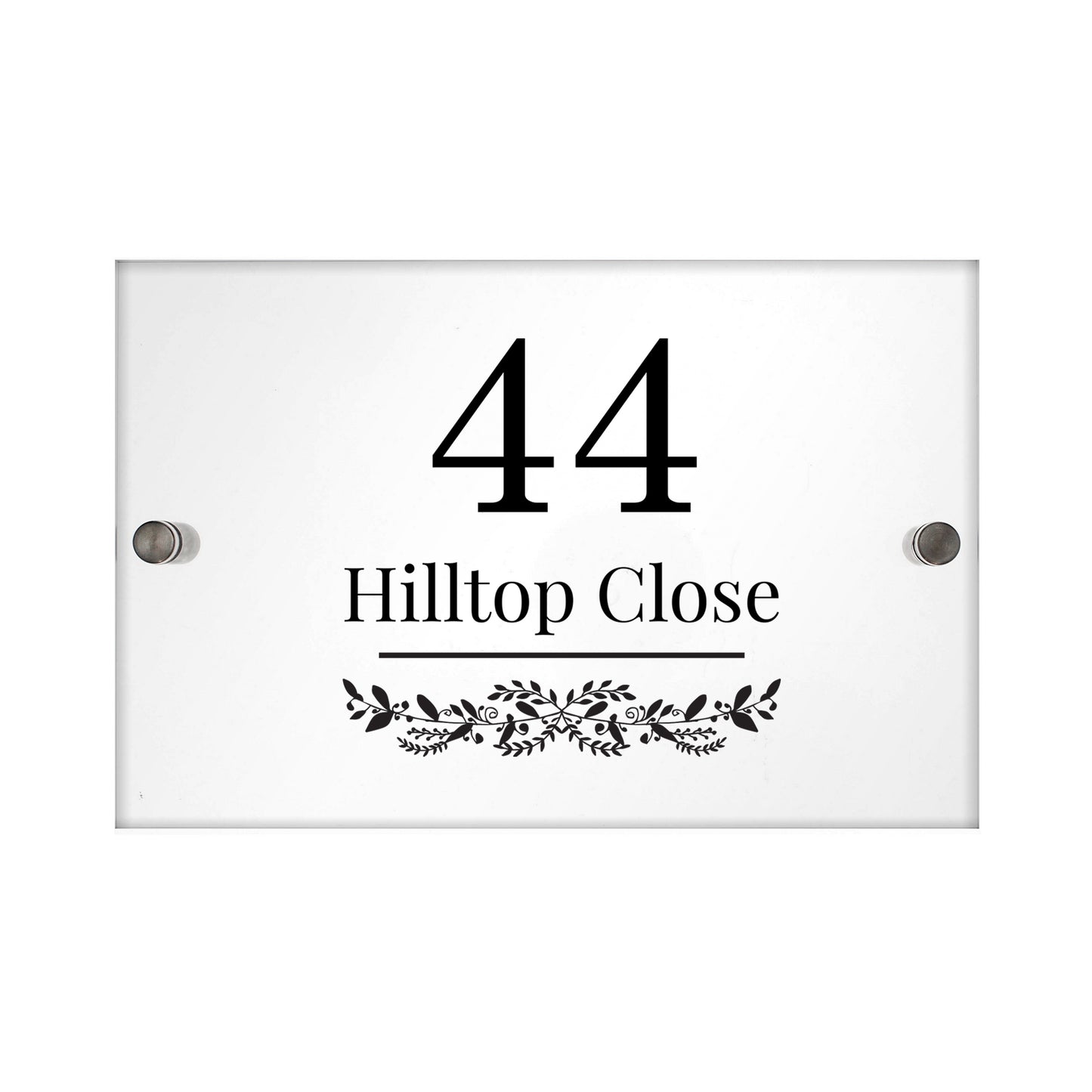 Personalised Botanical Acrylic House Sign - MK&JD Gifts