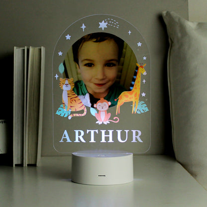 Personalised Animal Photo Upload LED Colour Changing Night Light - MK&JD Gifts
