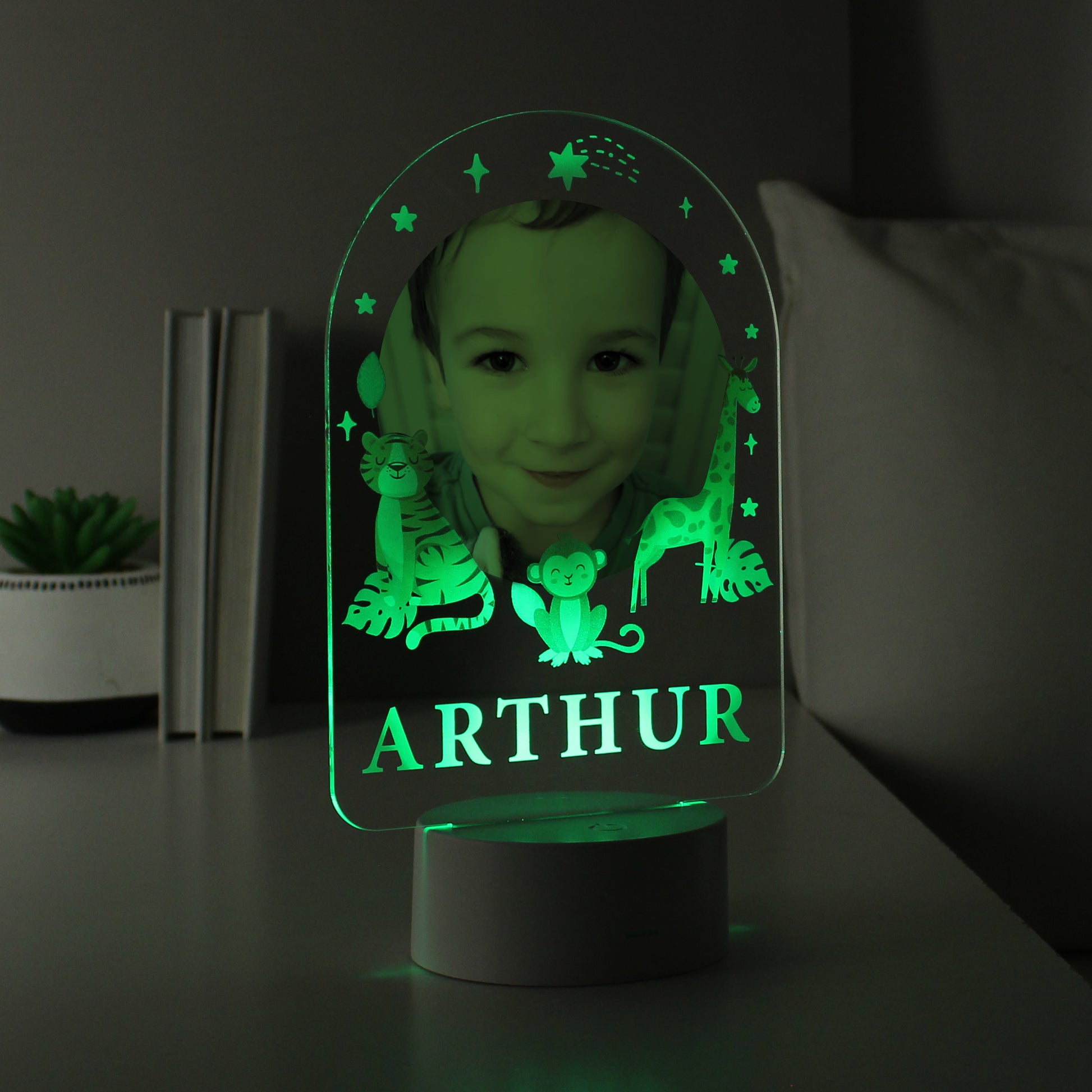 Personalised Animal Photo Upload LED Colour Changing Night Light - MK&JD Gifts