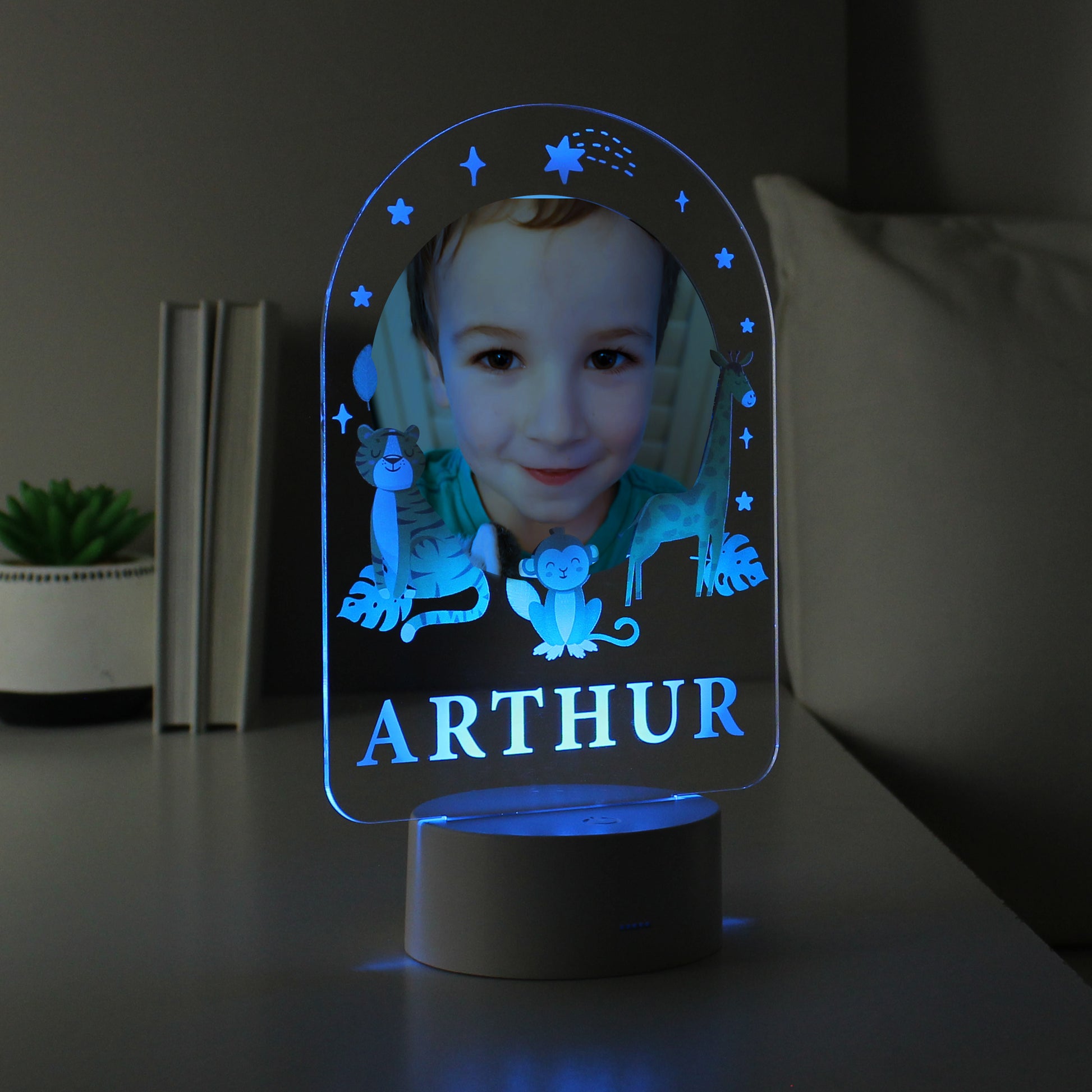 Personalised Animal Photo Upload LED Colour Changing Night Light - MK&JD Gifts