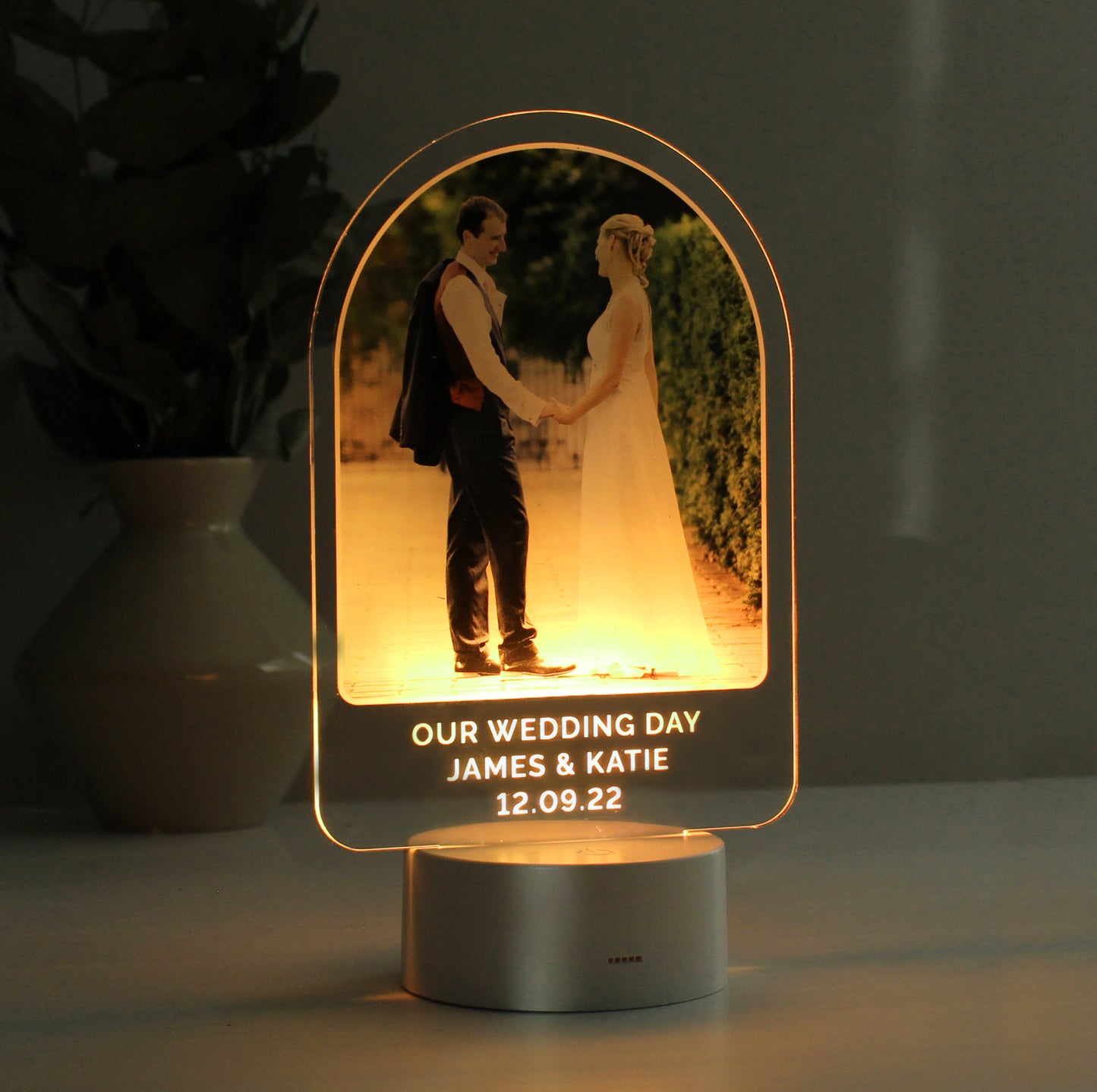 Personalised Free Text & Photo Upload LED Colour Changing Light - MK&JD Gifts