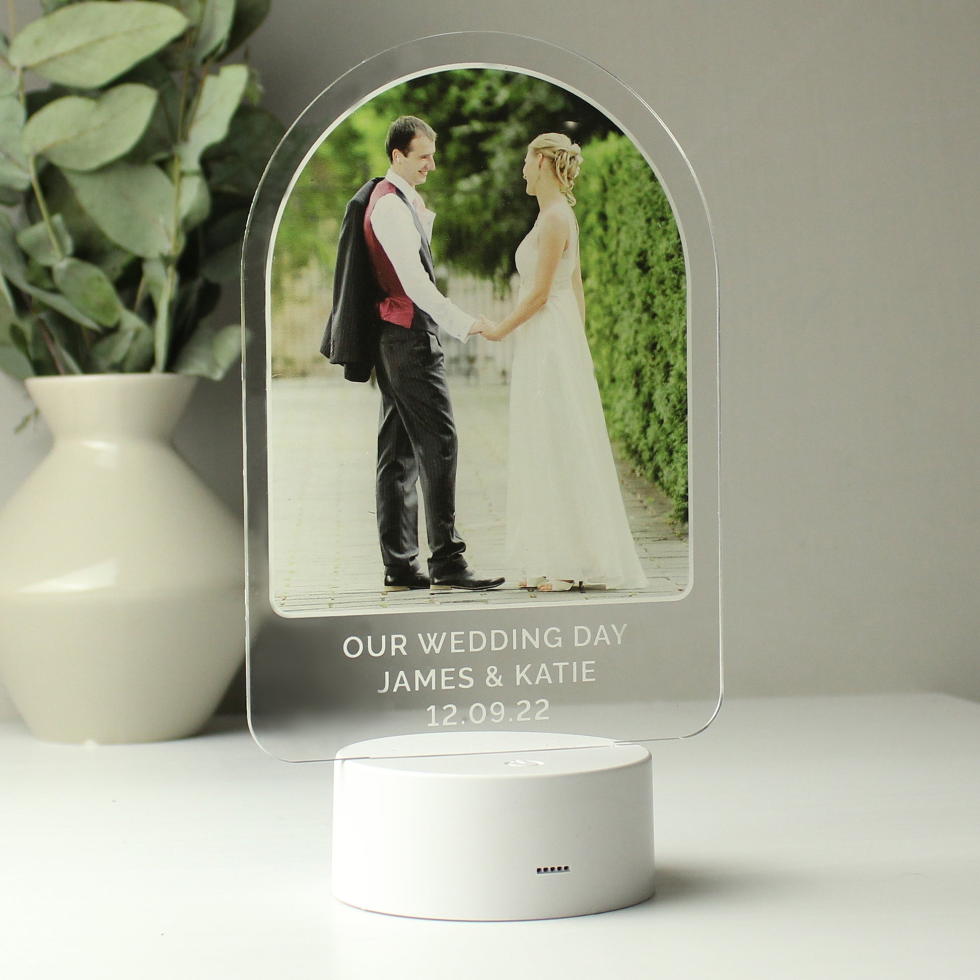 Personalised Free Text & Photo Upload LED Colour Changing Light - MK&JD Gifts