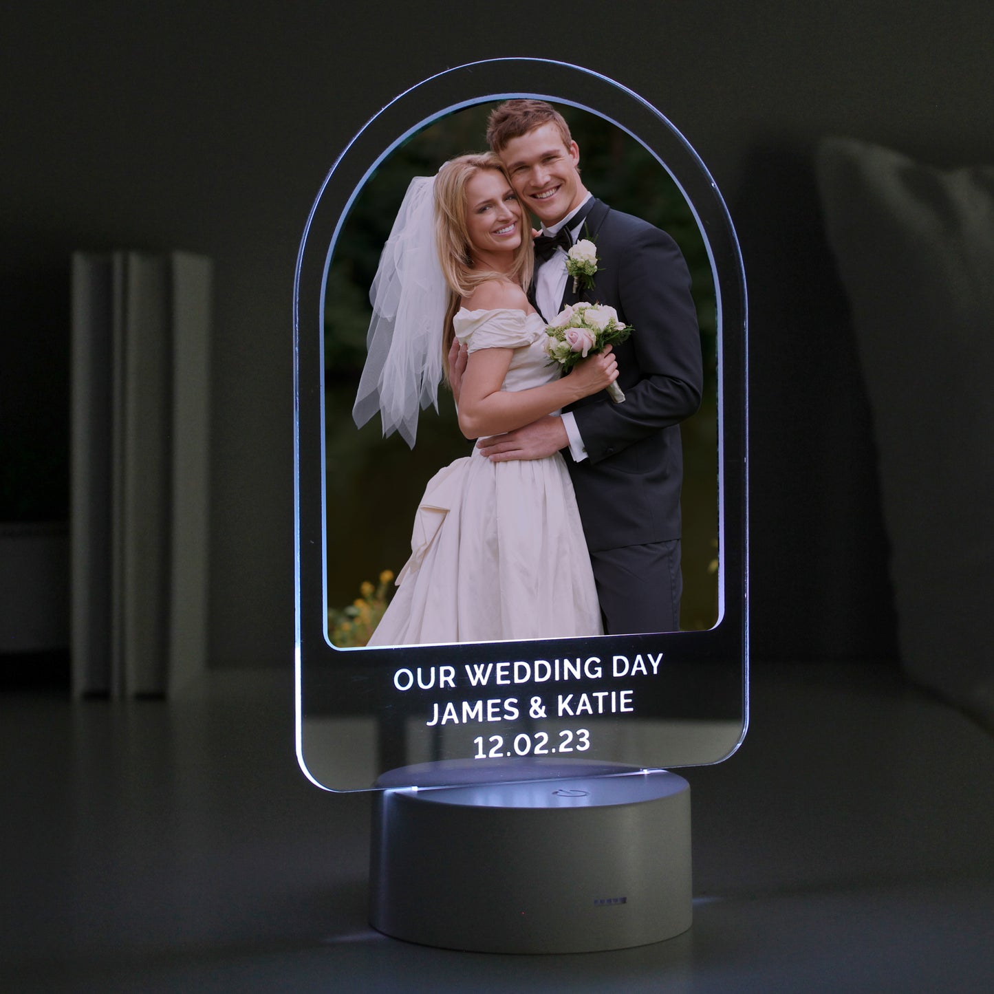 Personalised Free Text & Photo Upload LED Colour Changing Light - MK&JD Gifts