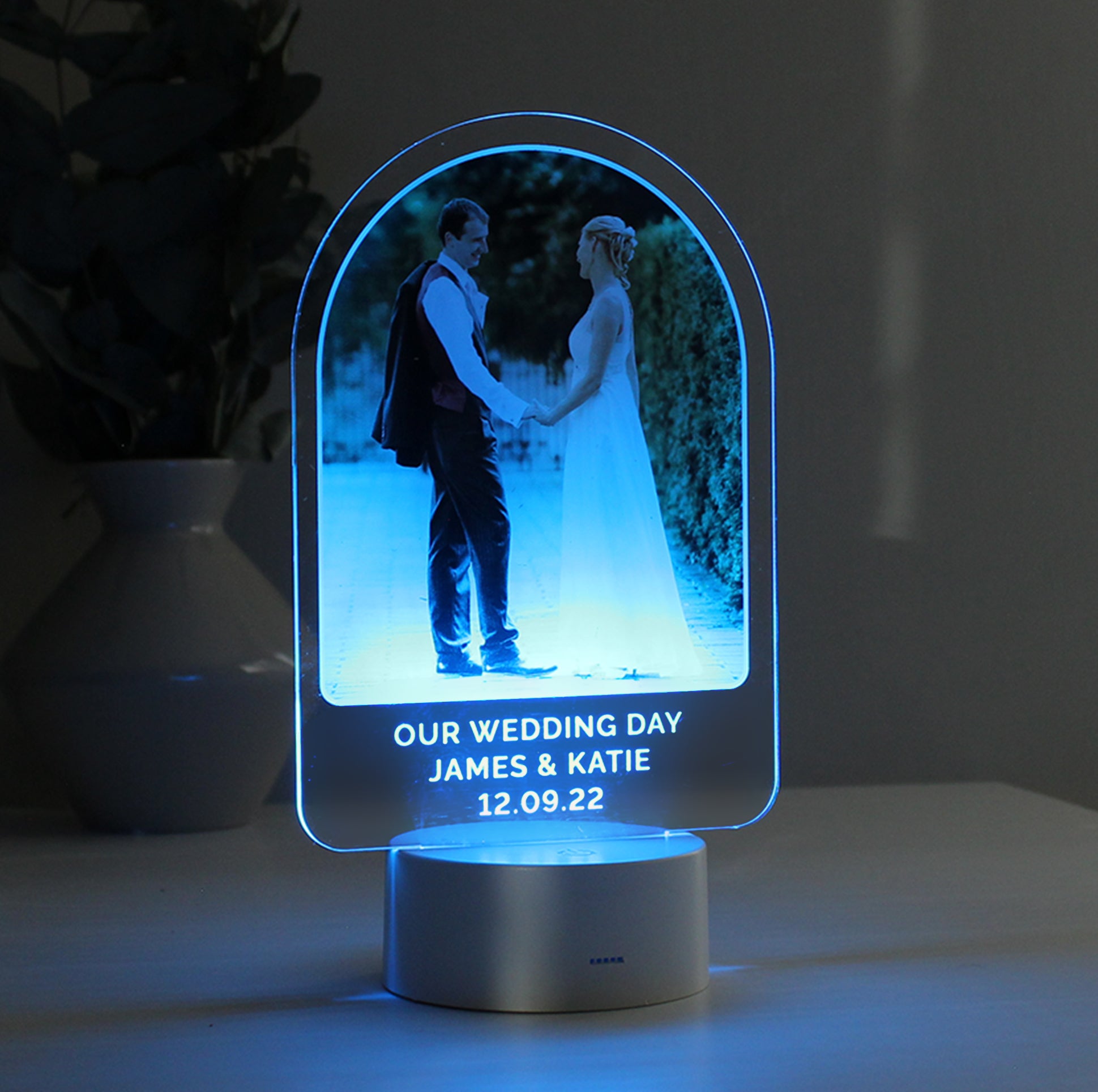 Personalised Free Text & Photo Upload LED Colour Changing Light - MK&JD Gifts