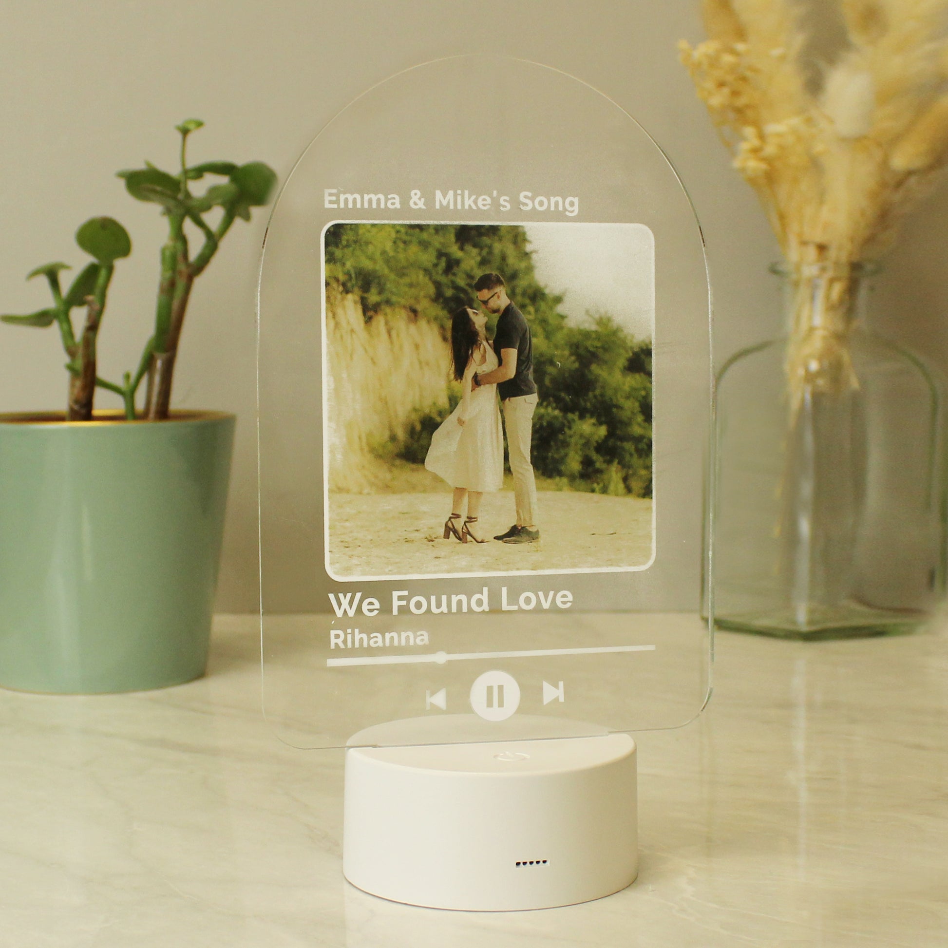 Personalised Our Song Photo Upload LED Colour Changing Light - MK&JD Gifts