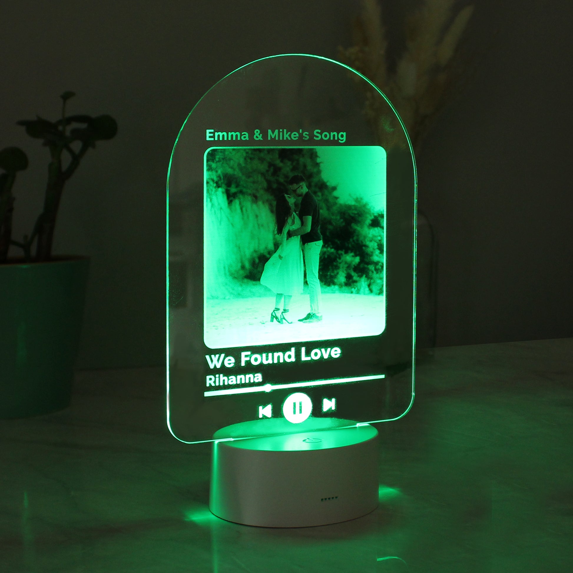 Personalised Our Song Photo Upload LED Colour Changing Light - MK&JD Gifts