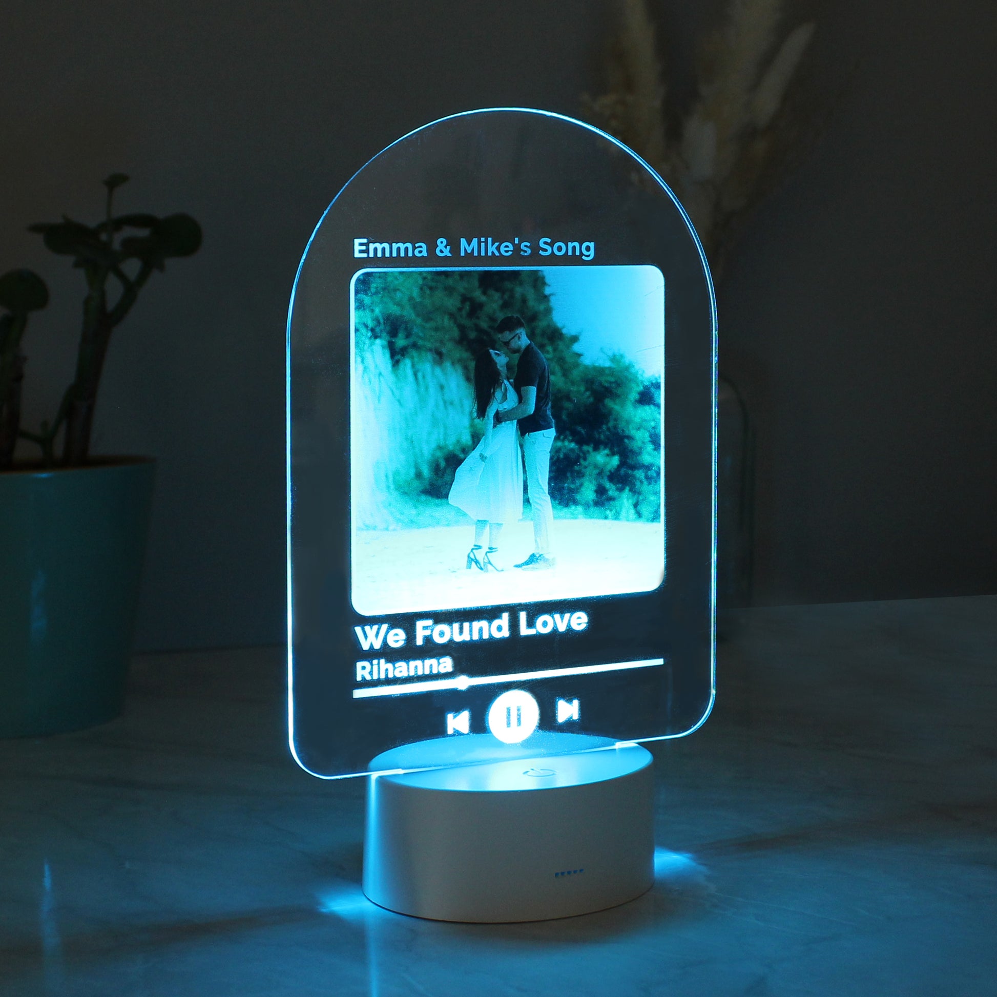 Personalised Our Song Photo Upload LED Colour Changing Light - MK&JD Gifts