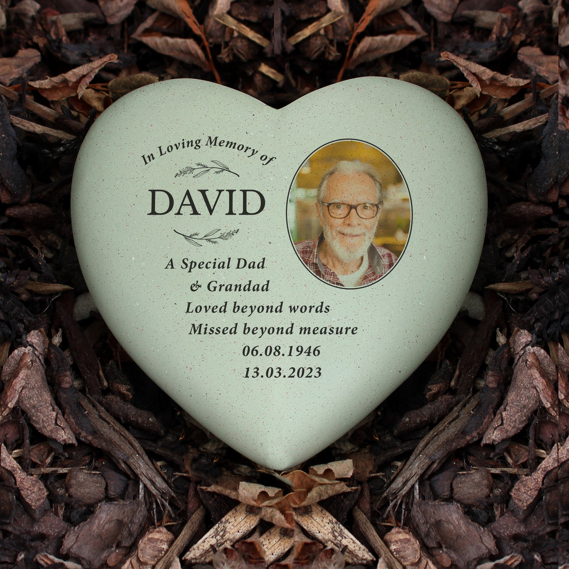 Personalised In Loving Memory Photo Upload Memorial Resin Heart - MK&JD Gifts