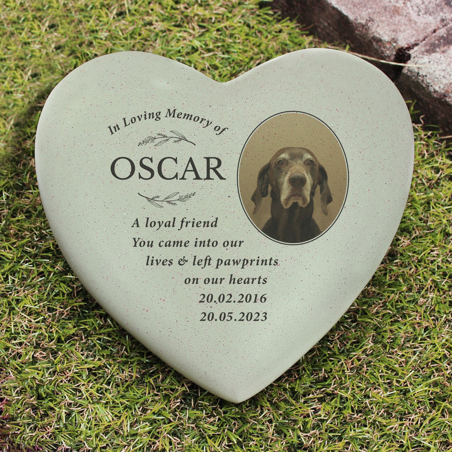 Personalised In Loving Memory Photo Upload Memorial Resin Heart - MK&JD Gifts