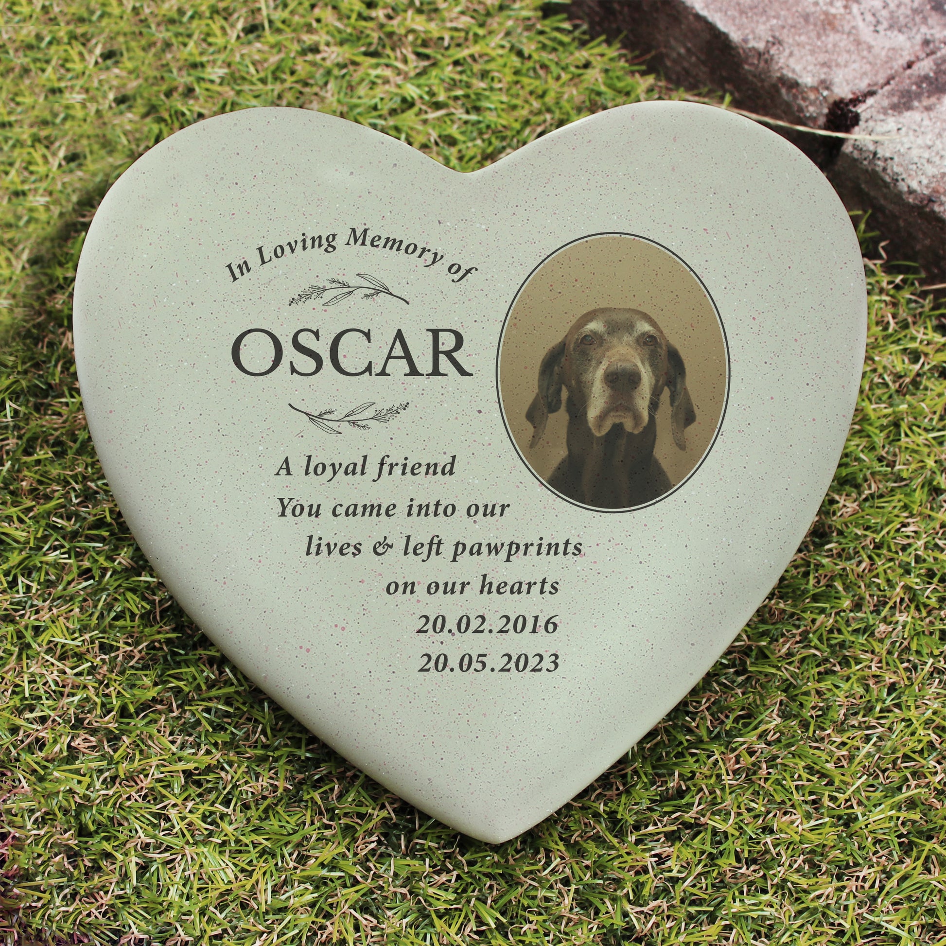 Personalised In Loving Memory Photo Upload Memorial Resin Heart - MK&JD Gifts