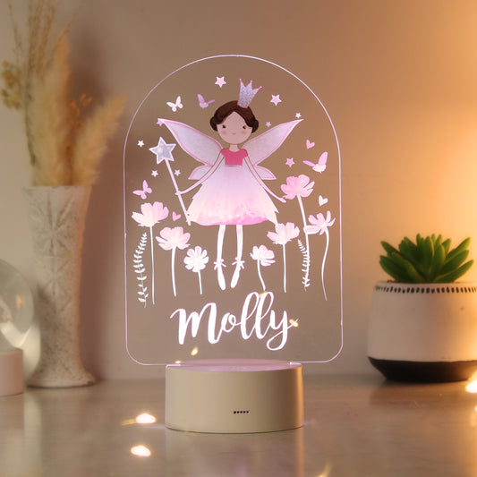 Personalised Fairy LED Colour Changing Night Light - MK&JD Gifts
