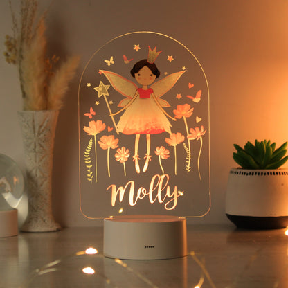 Personalised Fairy LED Colour Changing Night Light - MK&JD Gifts