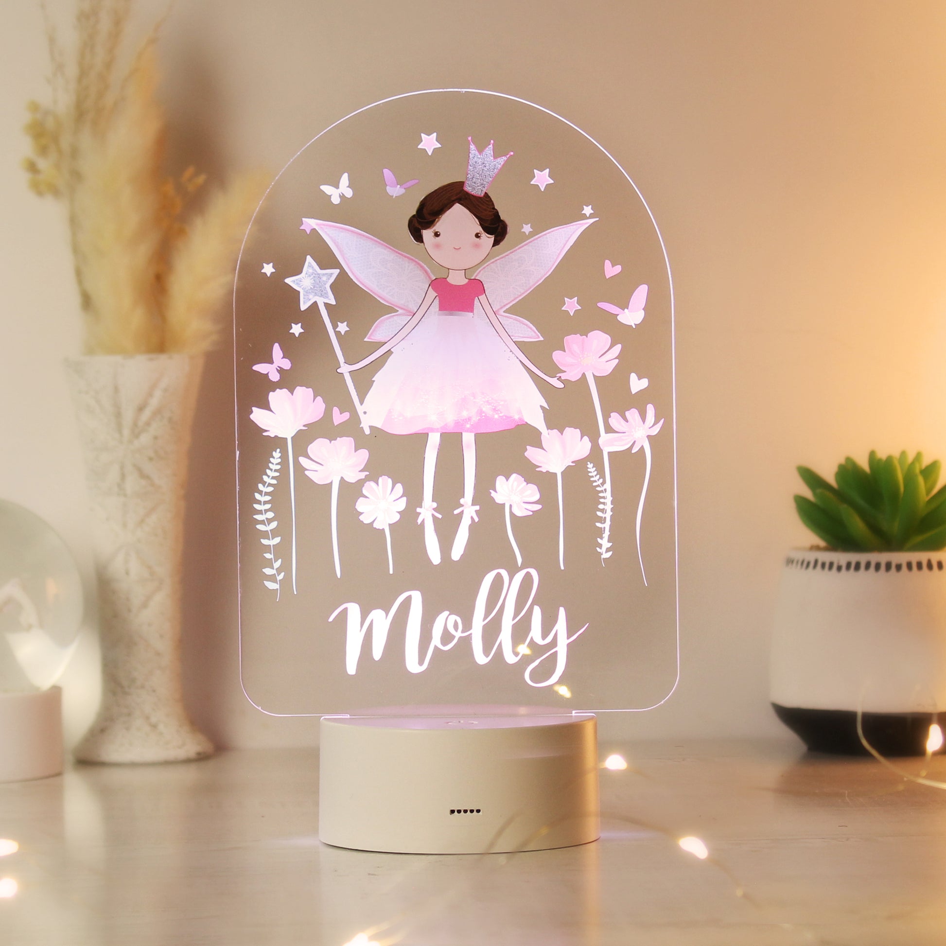 Personalised Fairy LED Colour Changing Night Light - MK&JD Gifts