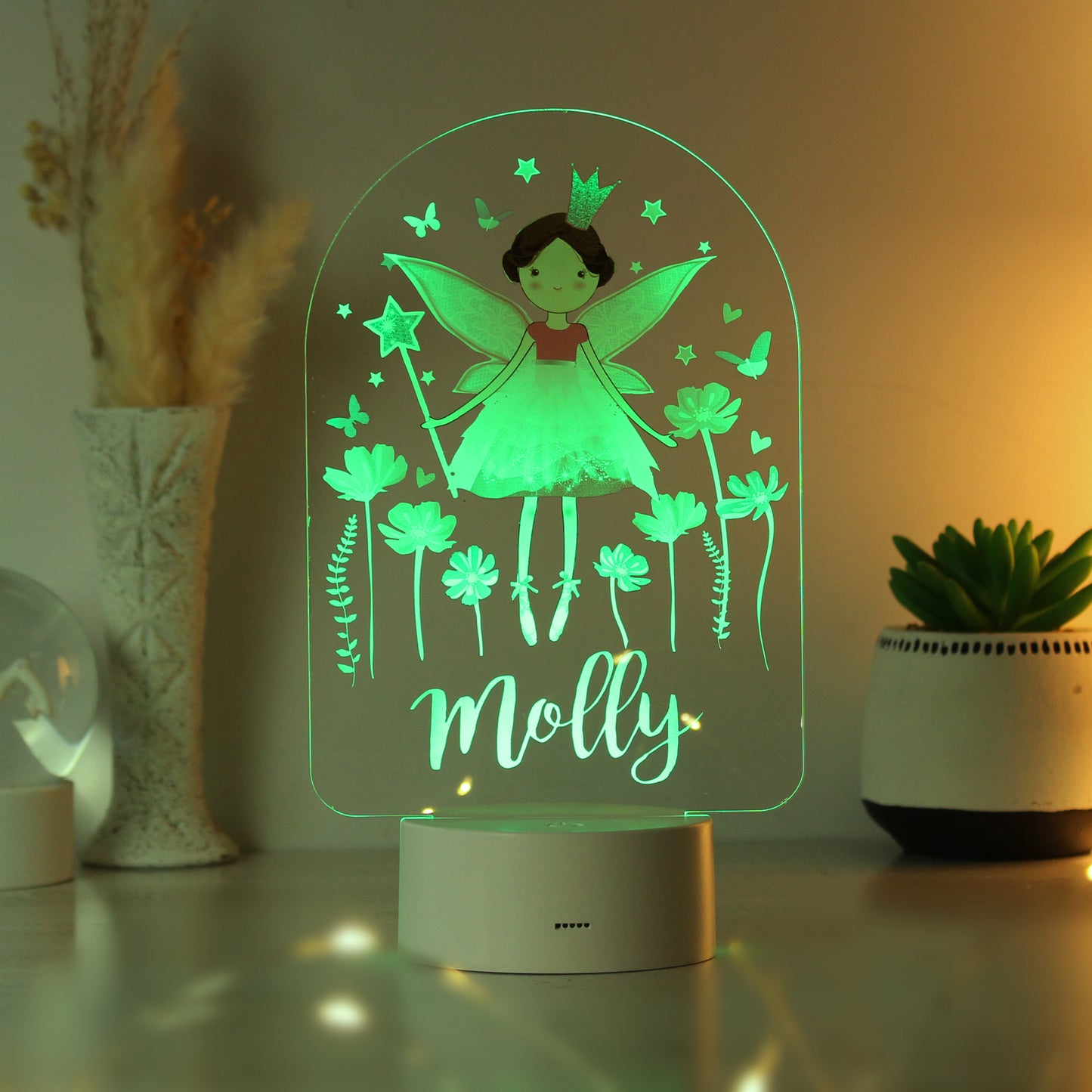 Personalised Fairy LED Colour Changing Night Light - MK&JD Gifts