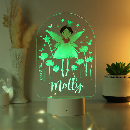Personalised Fairy LED Colour Changing Night Light - MK&JD Gifts
