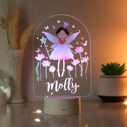 Personalised Fairy LED Colour Changing Night Light - MK&JD Gifts