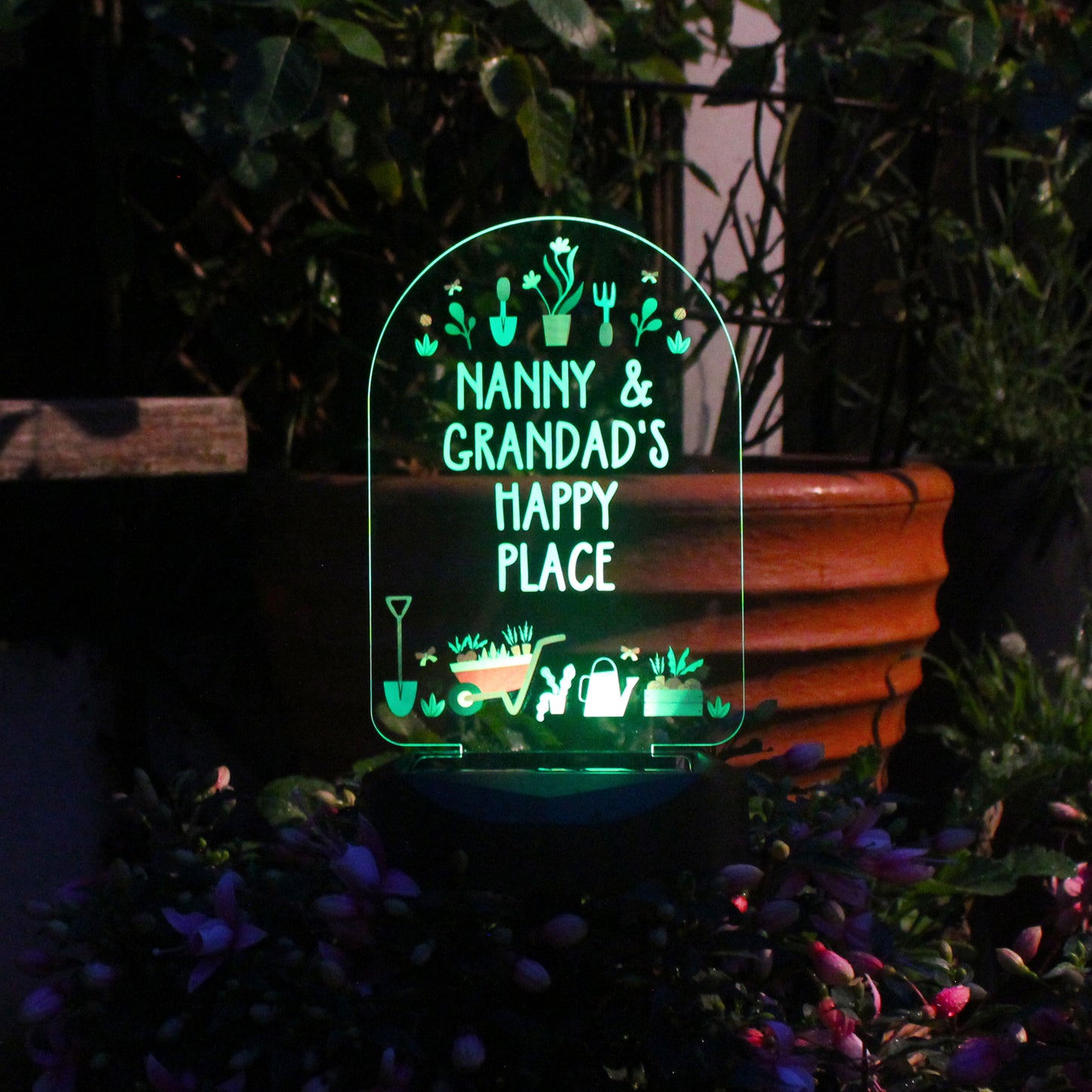 Personalised Vegetable Patch Outdoor Solar Light - MK&JD Gifts