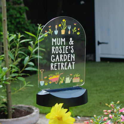 Personalised Vegetable Patch Outdoor Solar Light - MK&JD Gifts