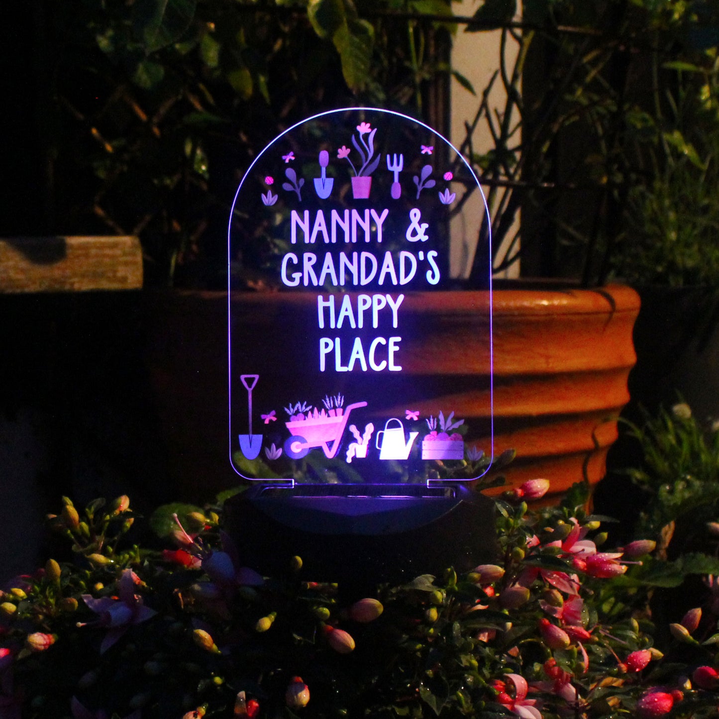 Personalised Vegetable Patch Outdoor Solar Light - MK&JD Gifts