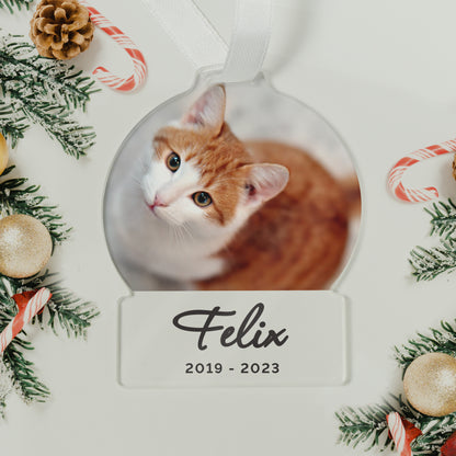 Personalised Photo Upload Acrylic Decoration - MK&JD Gifts