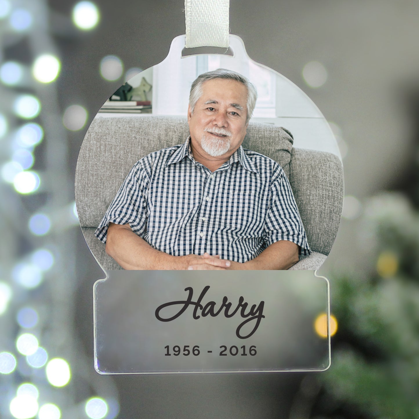 Personalised Photo Upload Acrylic Decoration - MK&JD Gifts