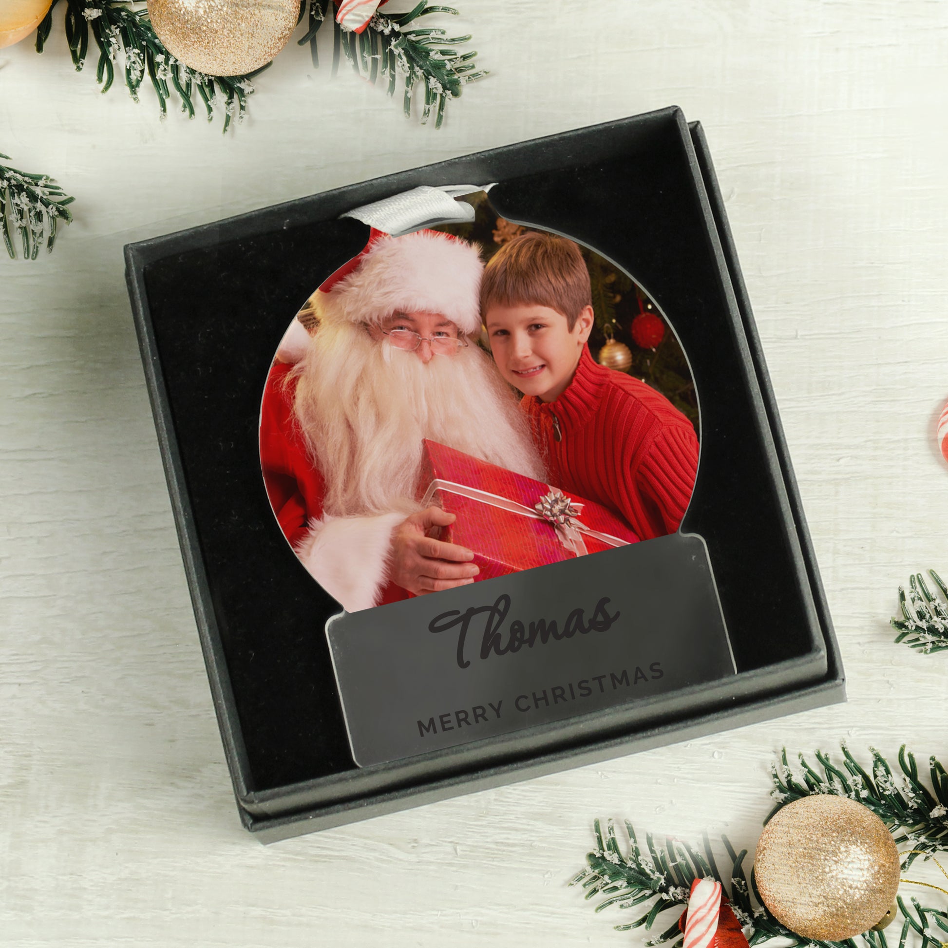 Personalised Photo Upload Acrylic Decoration - MK&JD Gifts