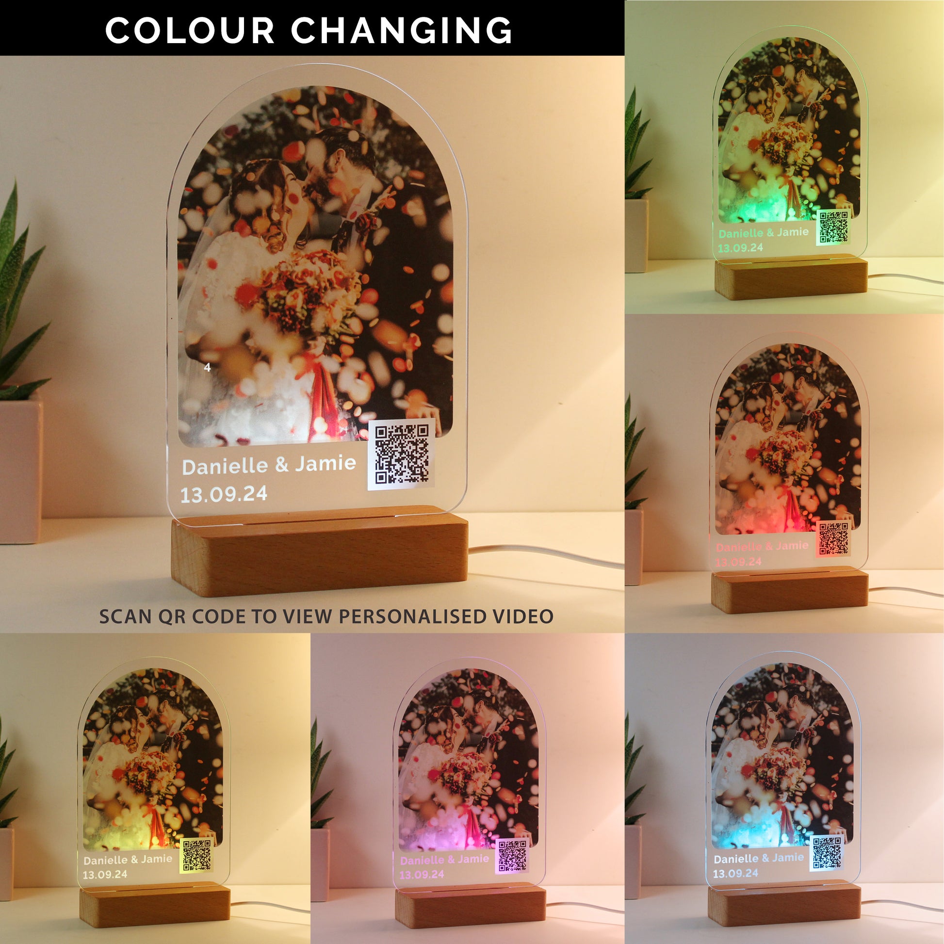 Personalised QR Photo Upload LED Light - MK&JD Gifts
