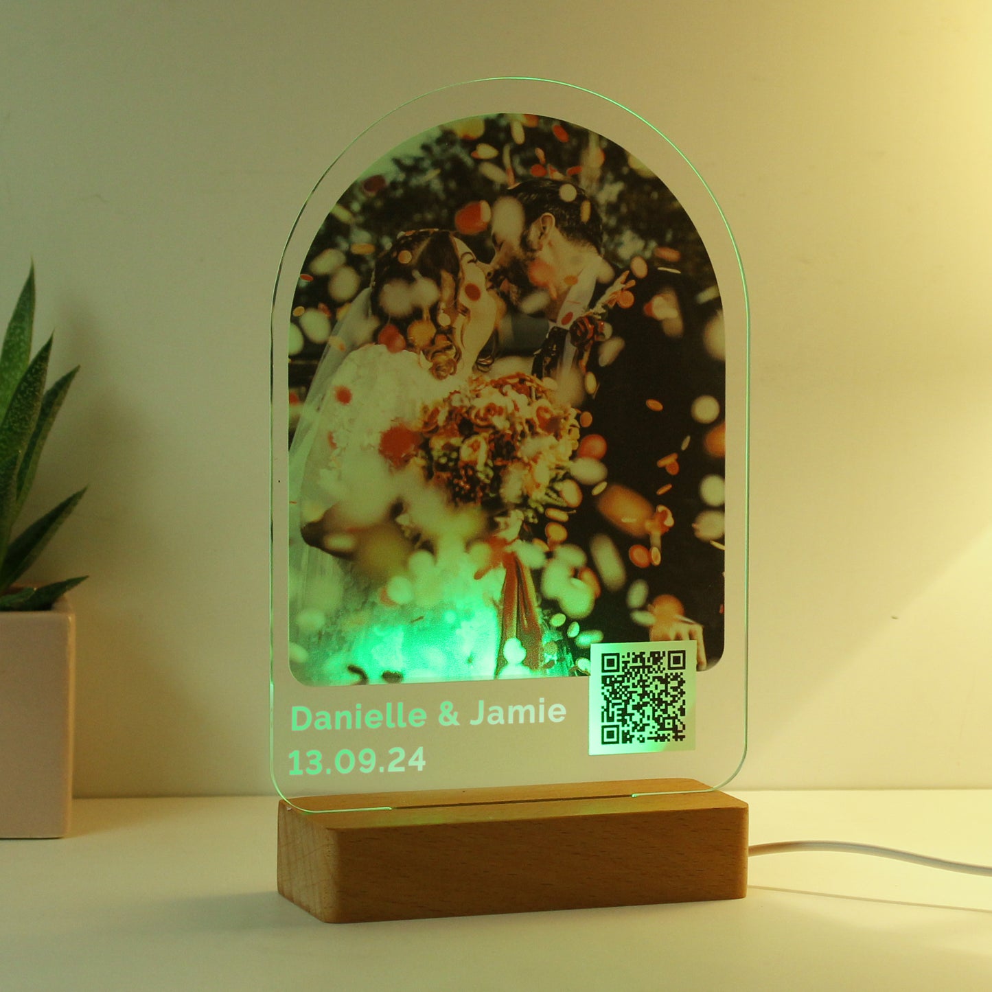 Personalised QR Photo Upload LED Light - MK&JD Gifts