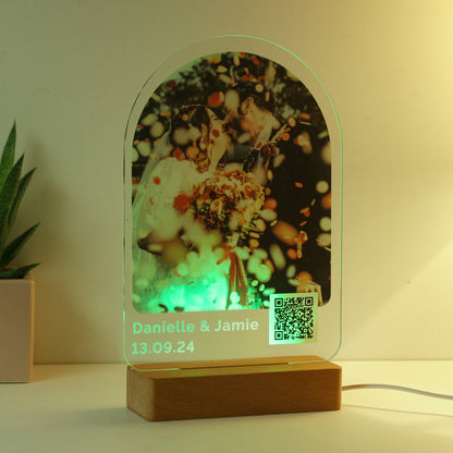 Personalised QR Photo Upload LED Light - MK&JD Gifts