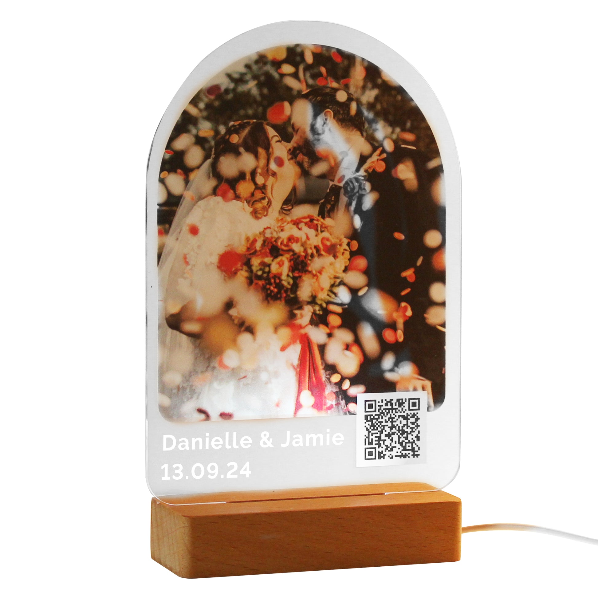 Personalised QR Photo Upload LED Light - MK&JD Gifts