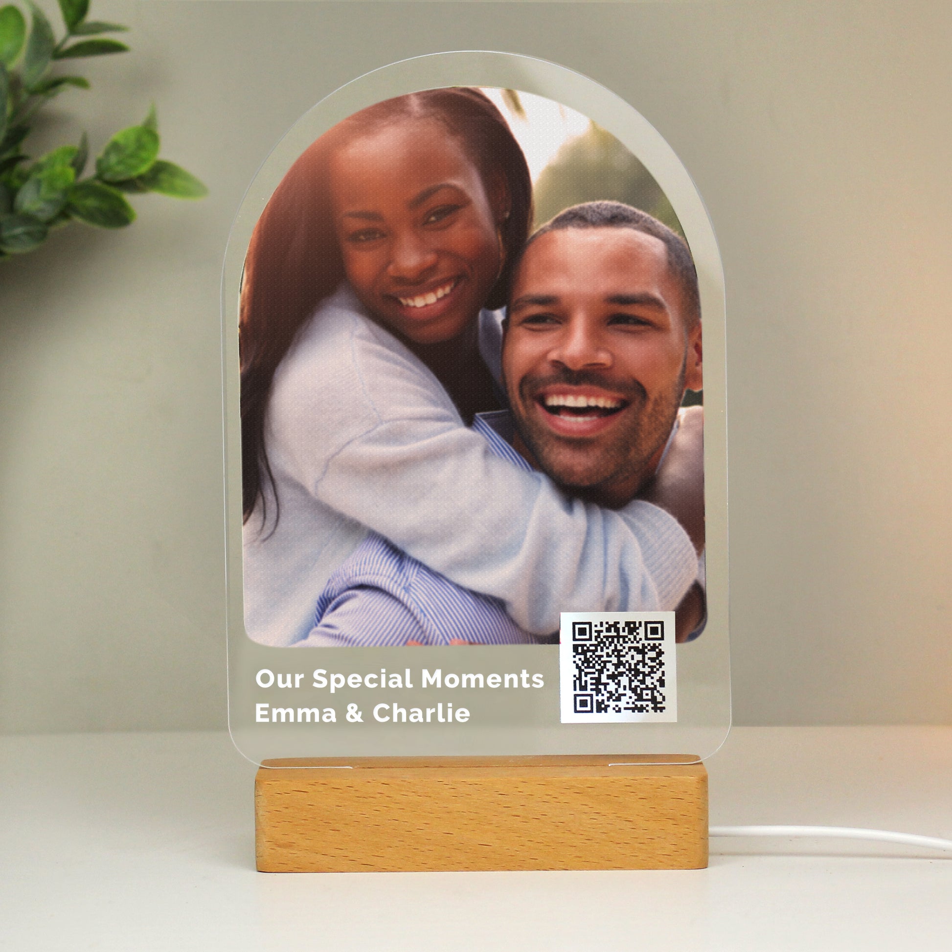 Personalised QR Photo Upload LED Light - MK&JD Gifts