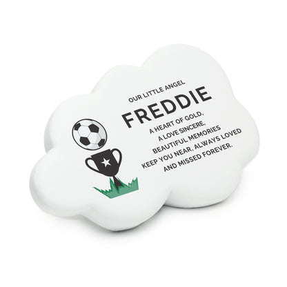 Personalised Football Resin Memorial Cloud - MK&JD Gifts