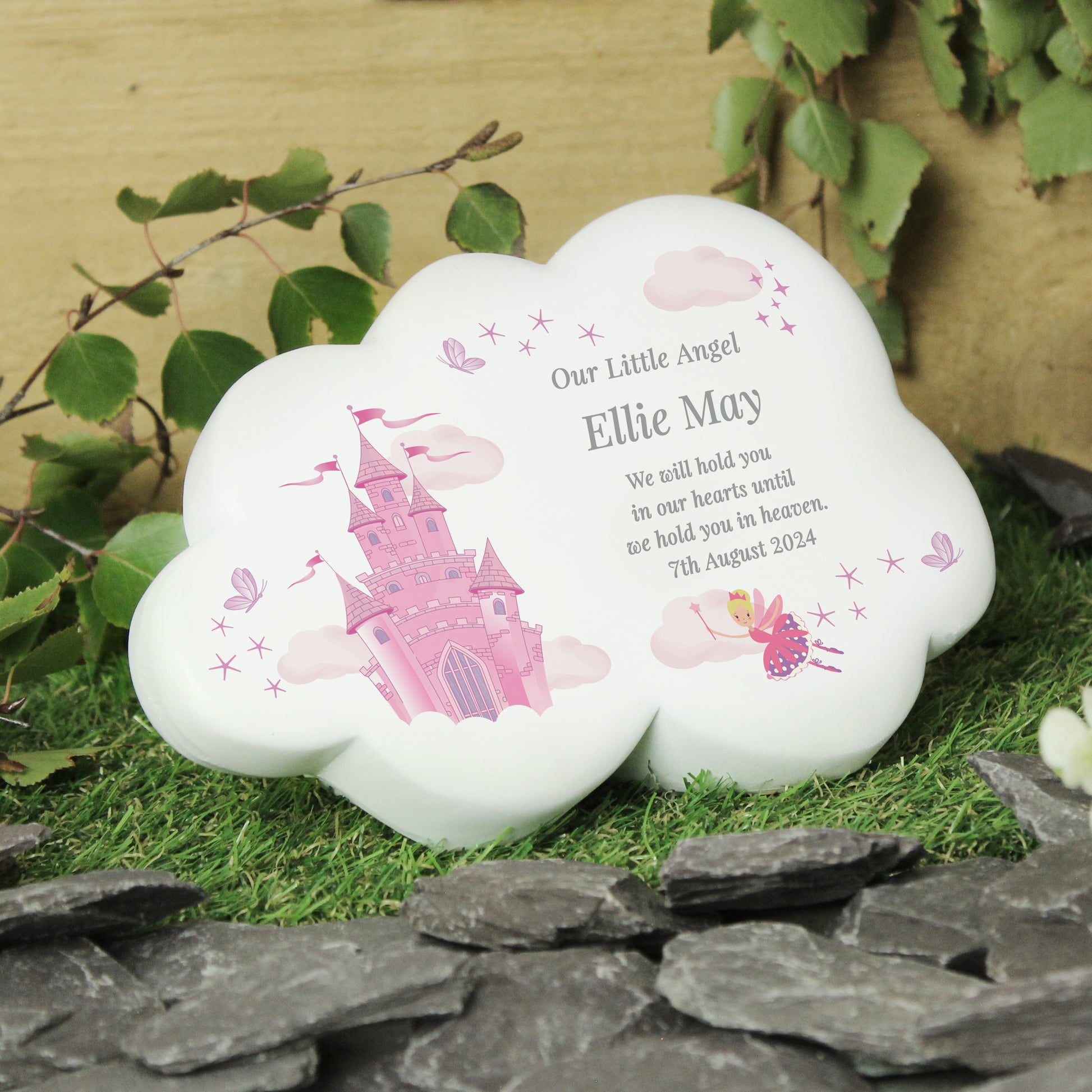 Personalised Fairy Castle Resin Memorial Cloud - MK&JD Gifts