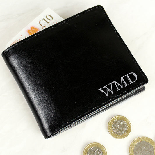 Personalised Initials Leather Wallet - MK&JD Gifts