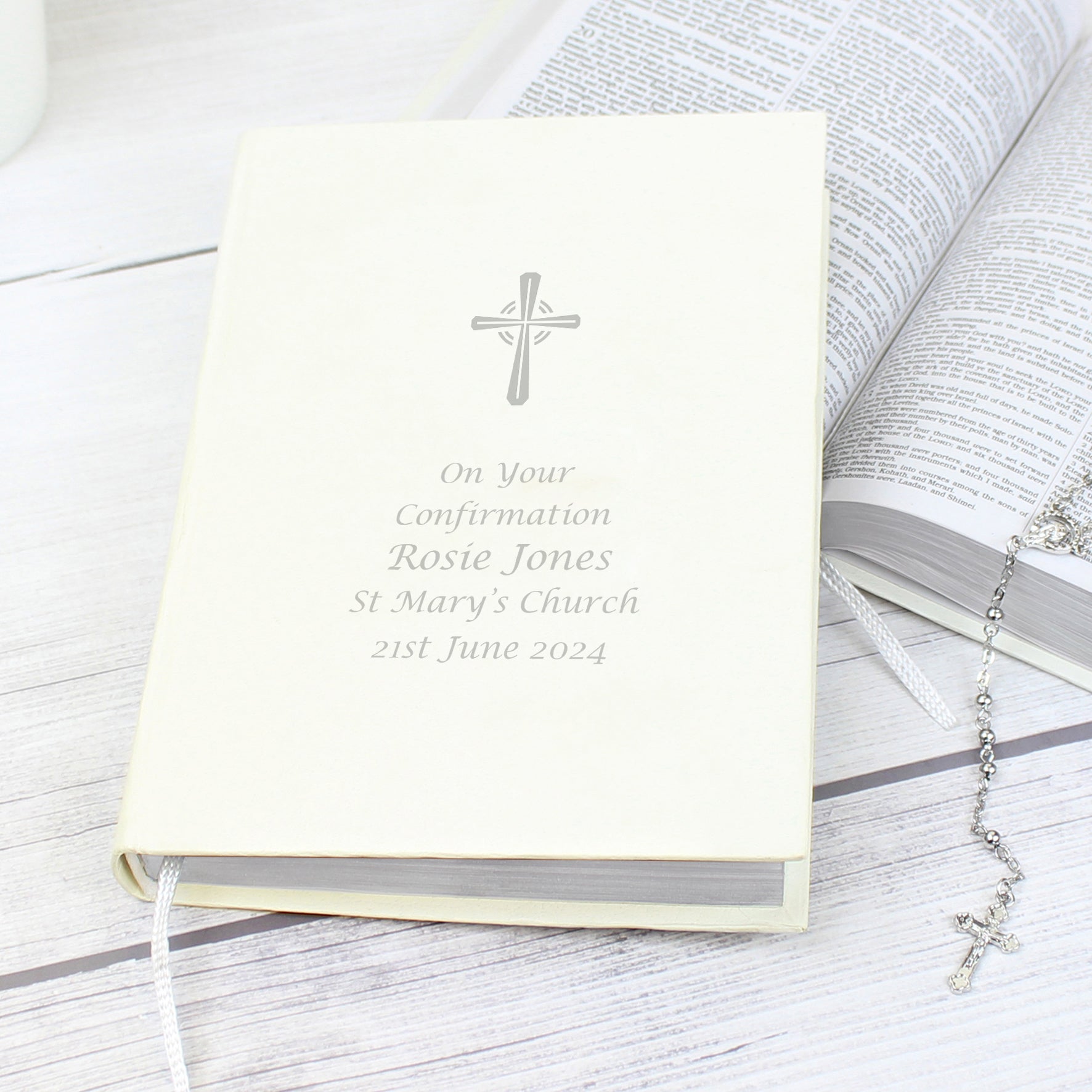 Personalised Silver Companion Holy Bible - Eco-friendly - MK&JD Gifts