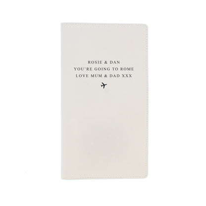 Personalised Any Message Travel Document Holder - MK&JD Gifts