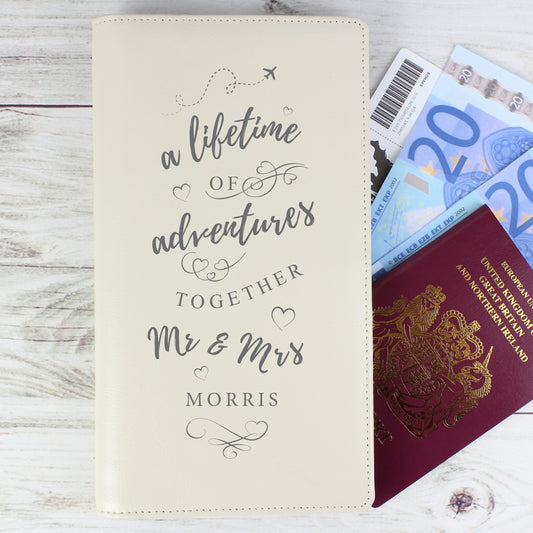 Personalised A Lifetime Of... Travel Document Holder - MK&JD Gifts