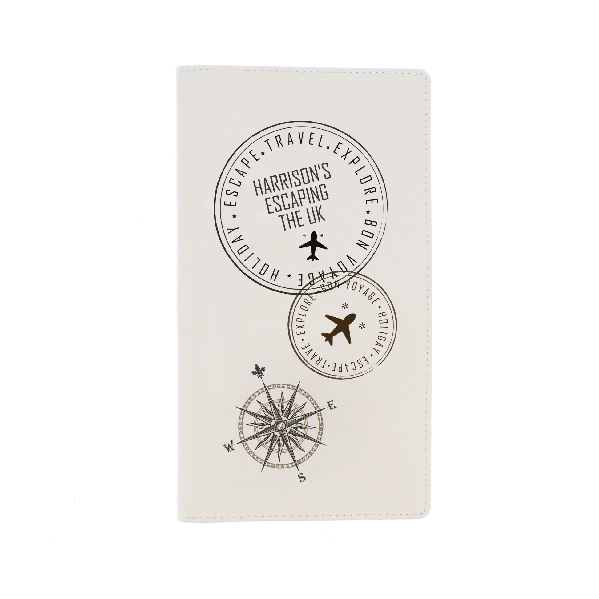 Personalised Stamp Travel Document Holder - MK&JD Gifts