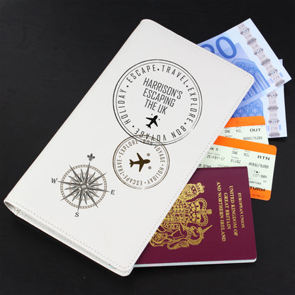 Personalised Stamp Travel Document Holder - MK&JD Gifts