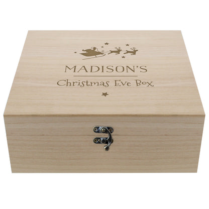 Personalised Large Wooden Christmas Eve Box - MK&JD Gifts