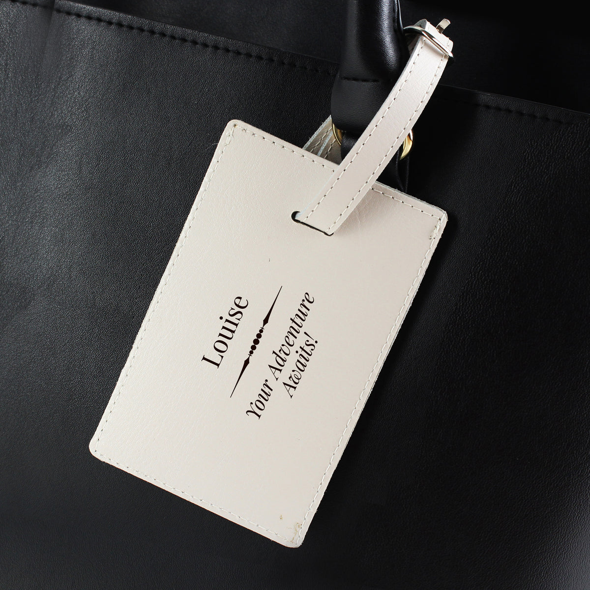 Personalised Classic Cream Luggage Tag - MK&JD Gifts