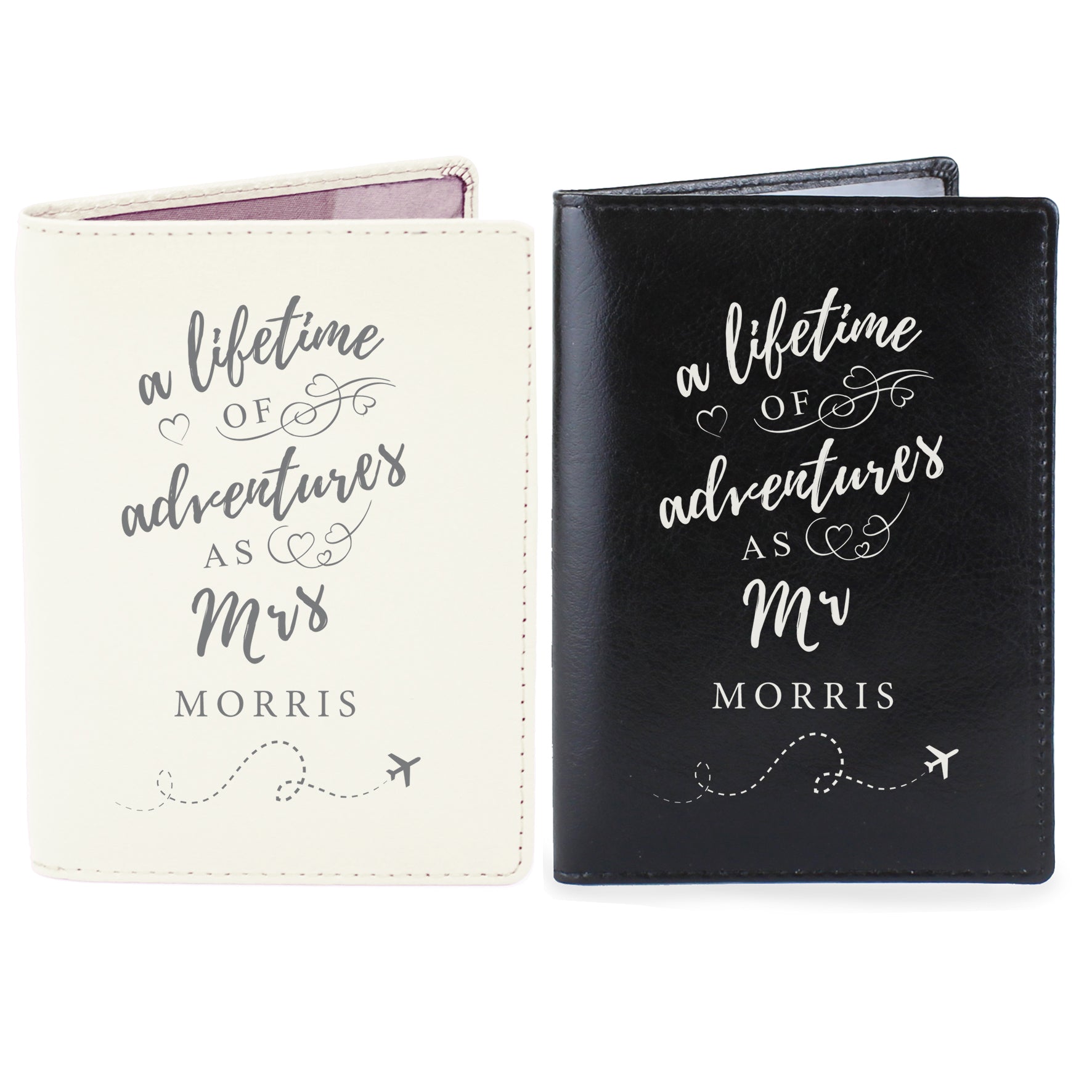 Personalised Lifetime of Adventures Couples Passports - MK&JD Gifts