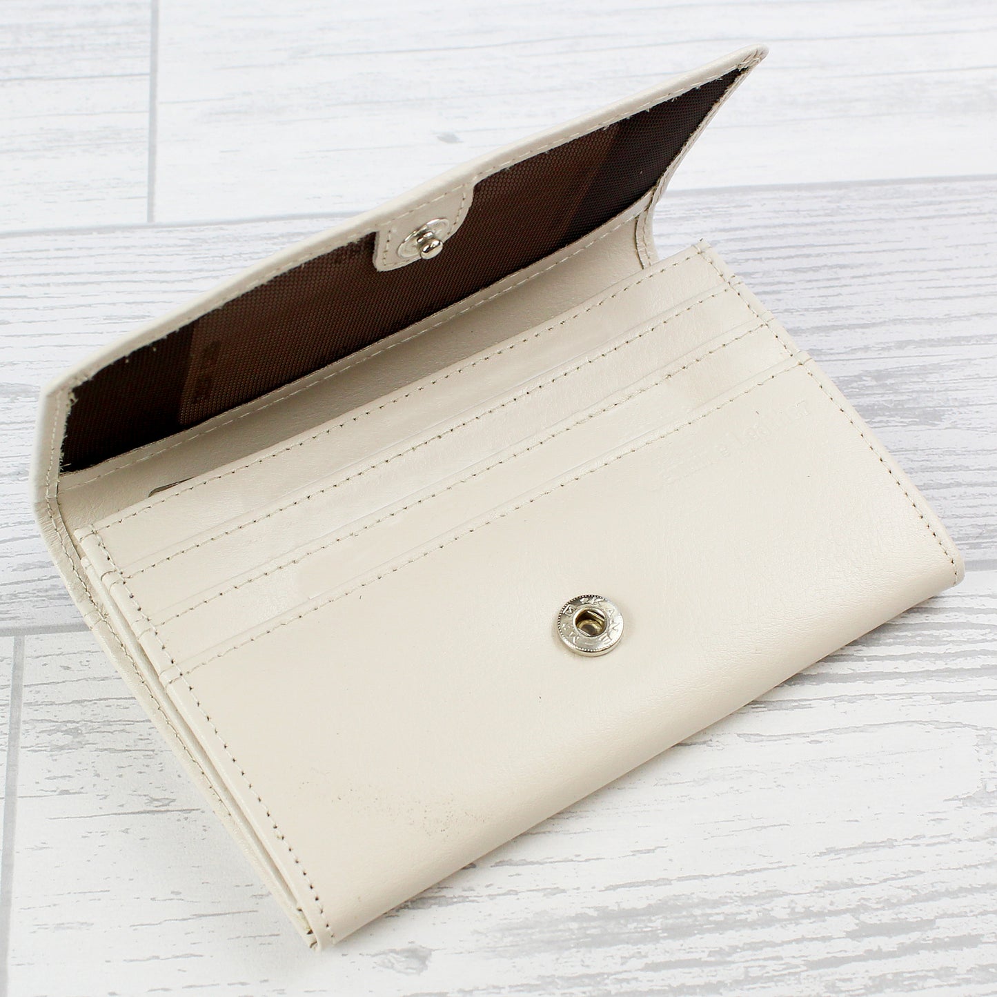 Personalised Pink Name Cream Leather Purse - MK&JD Gifts