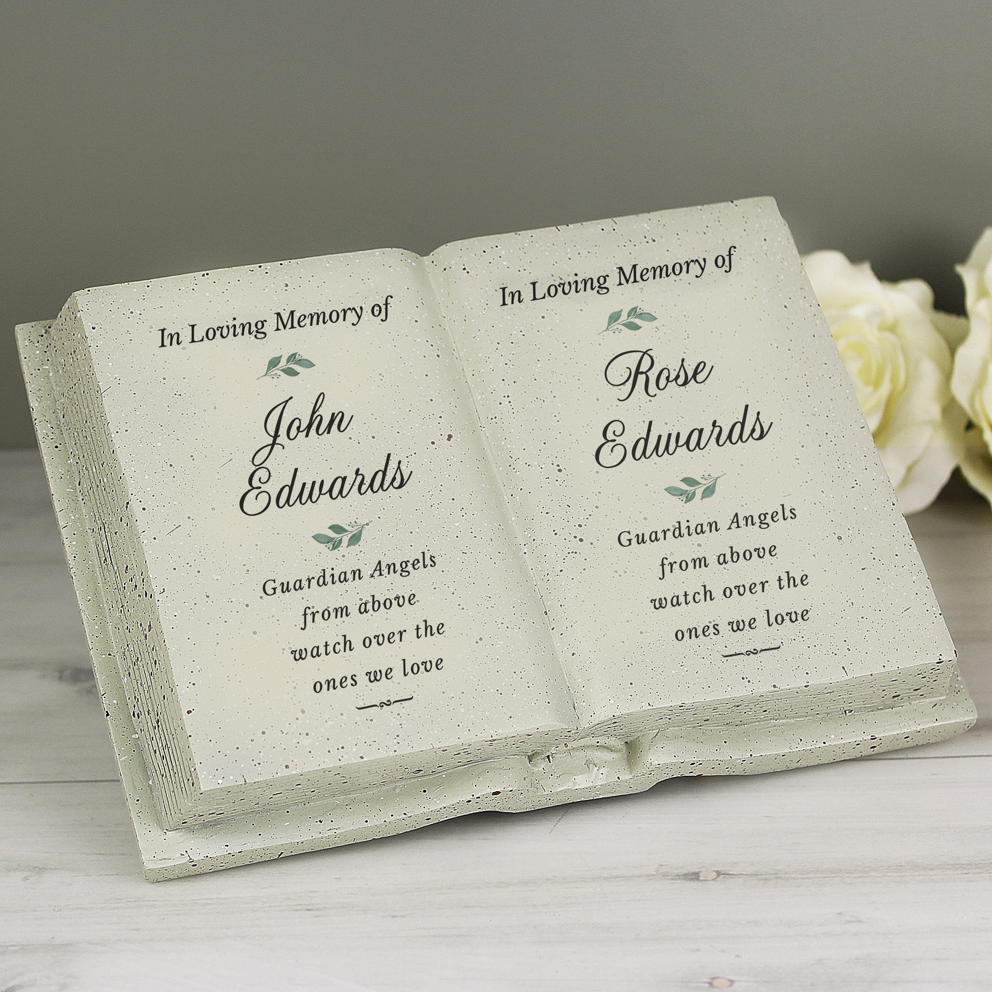 Personalised Couples In Loving Memory Resin Book - MK&JD Gifts