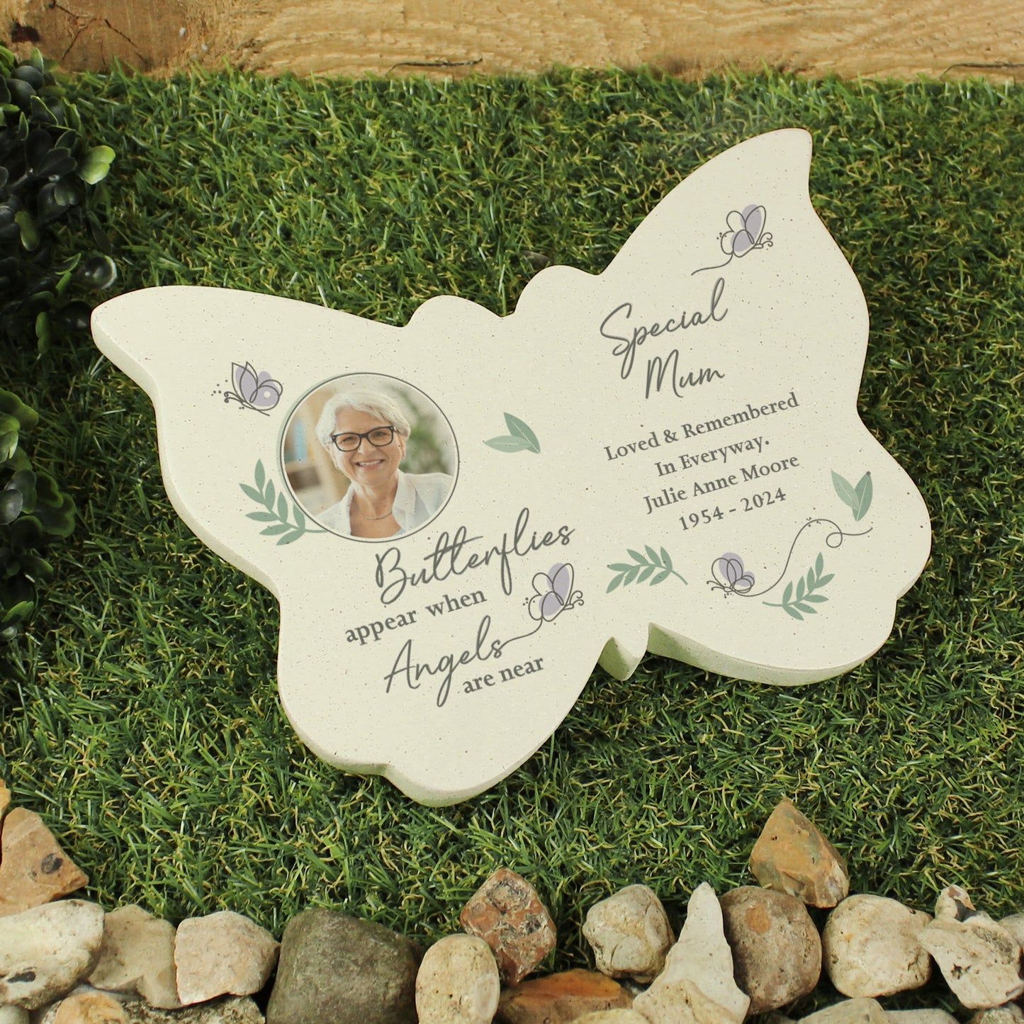 Personalised Butterflies Appear Photo Upload Memorial Resin Butterfly - MK&JD Gifts
