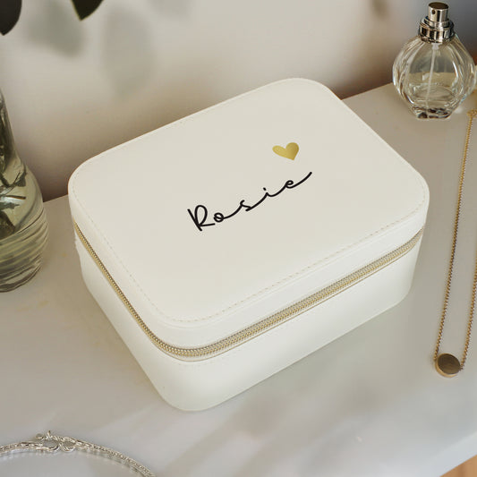 Personalised Travel Jewellery Box - MK&JD Gifts