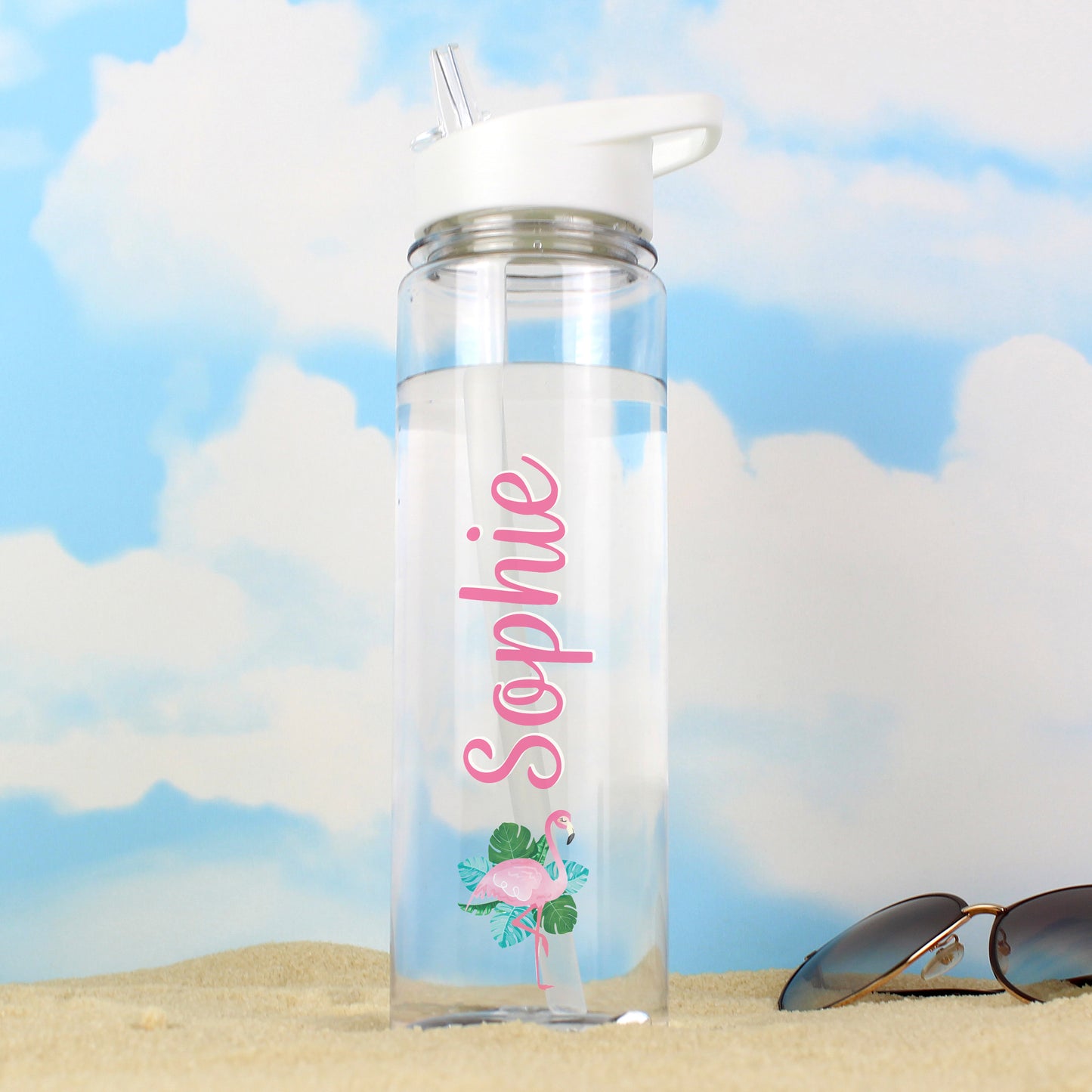 Personalised Flamingo Water Bottle - MK&JD Gifts