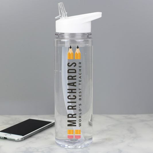Personalised Teacher Water Bottle - MK&JD Gifts